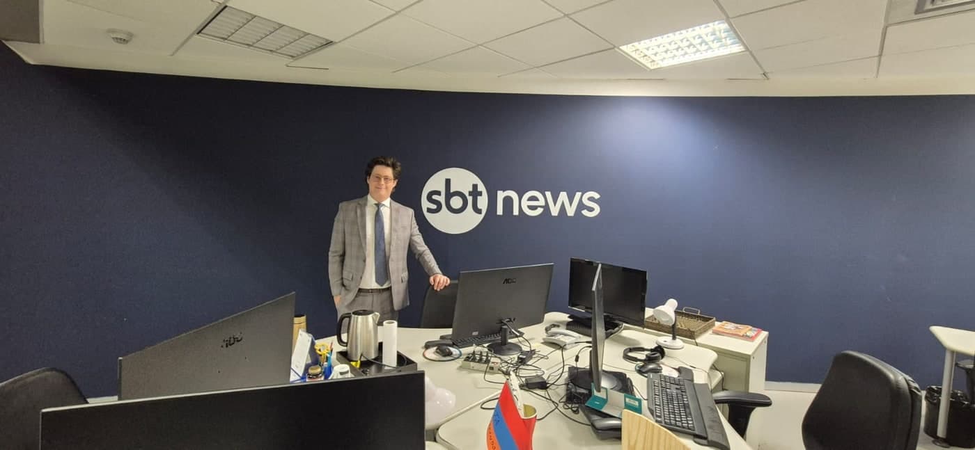 Dr. Saulo Nader na redação do SBT News